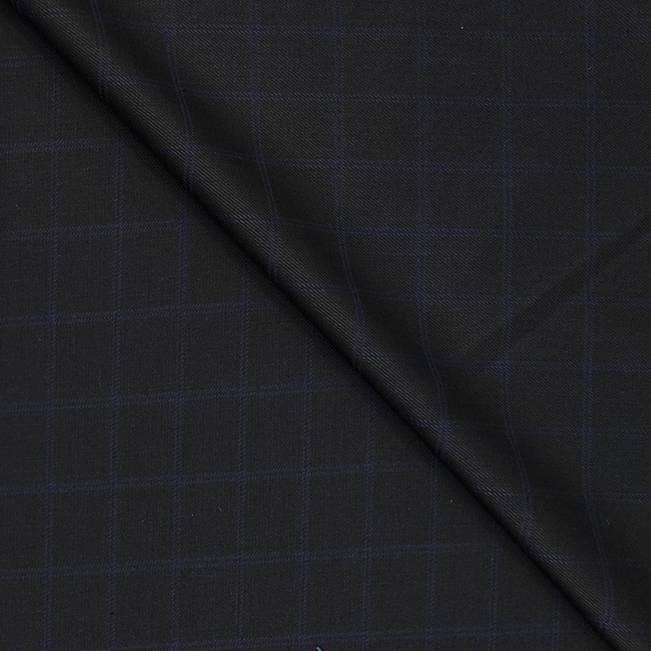 Trouser Fabric Canetti Italy Luxury Poly Viscose Check Colour Lavender N Black